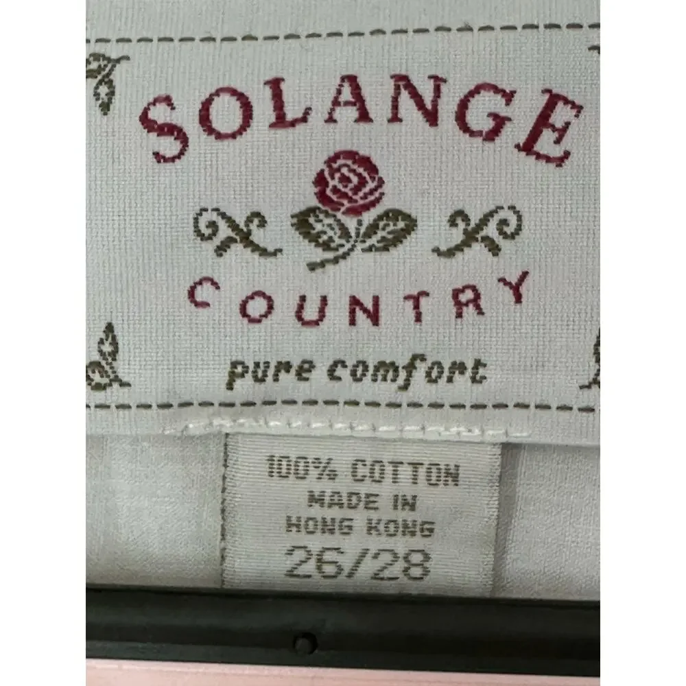 Solange White Nightgown Plus Size 26/28 Pintuck Prairie Cottagecore Sleep Gown